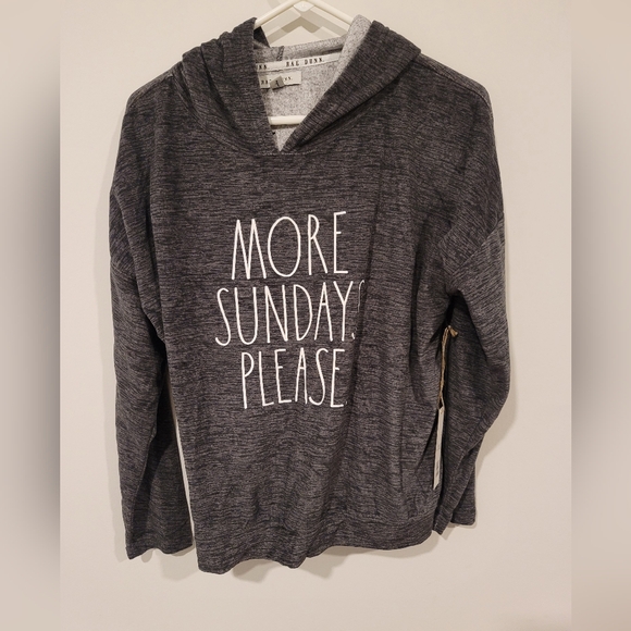 RAE DUNN Sweat Shirt Hoodie for Women| Gray Color| M Size| NWT - Picture 1 of 5